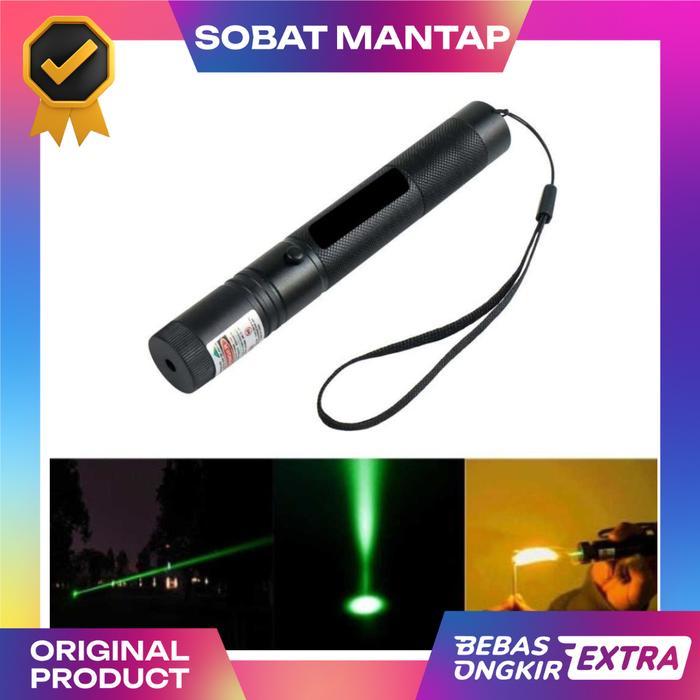 Laser Pointer Hijau Green Pointer Laser Cas USB Senter Laser Jarak Jauh