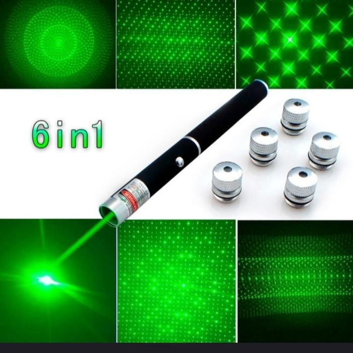 Laser Pointer Hijau / 303 Green Laser Pointer / Rechargeable Hitam 303