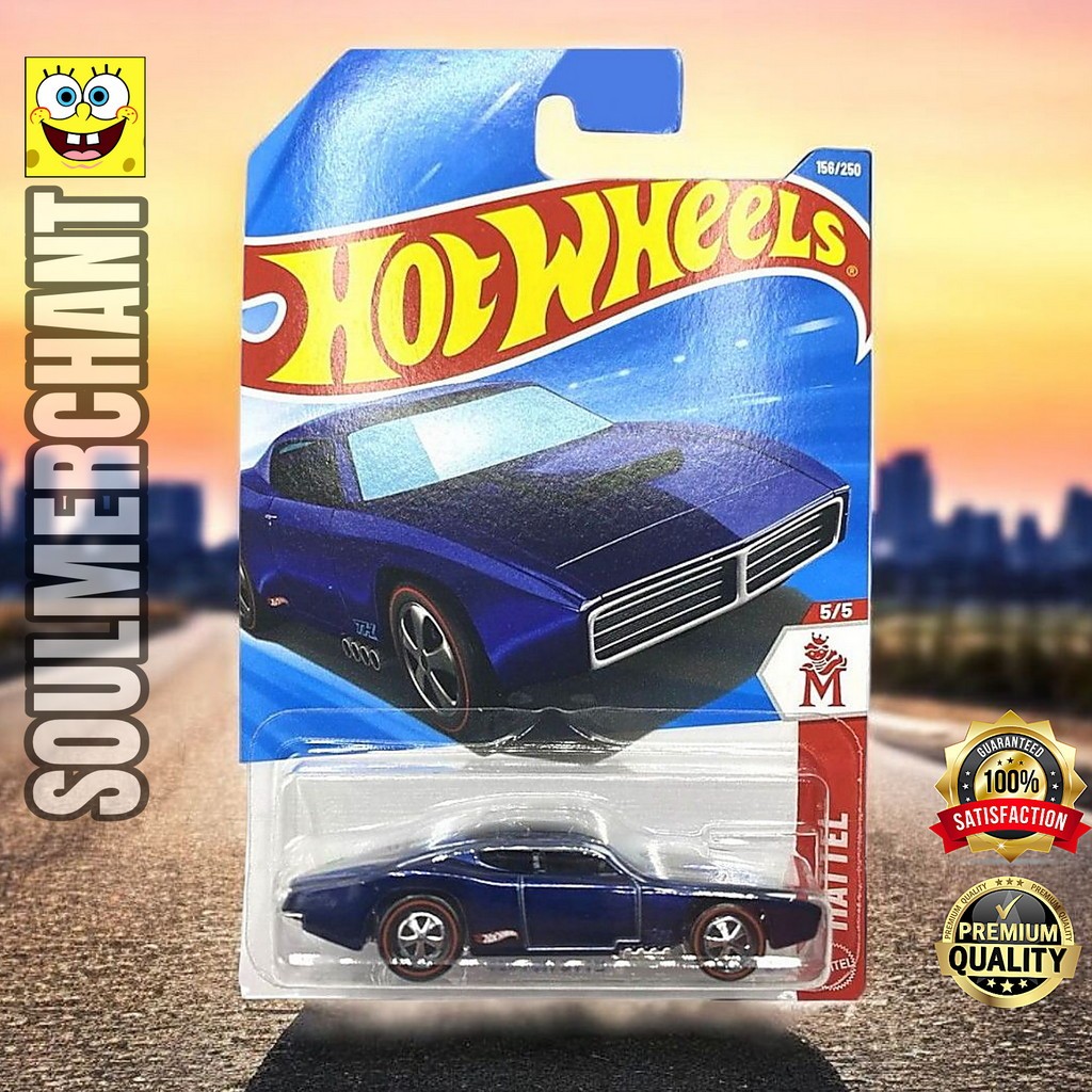Hot Wheels Super Treasure Hunt Custom Otto Biru Diecast Mobil Muscle