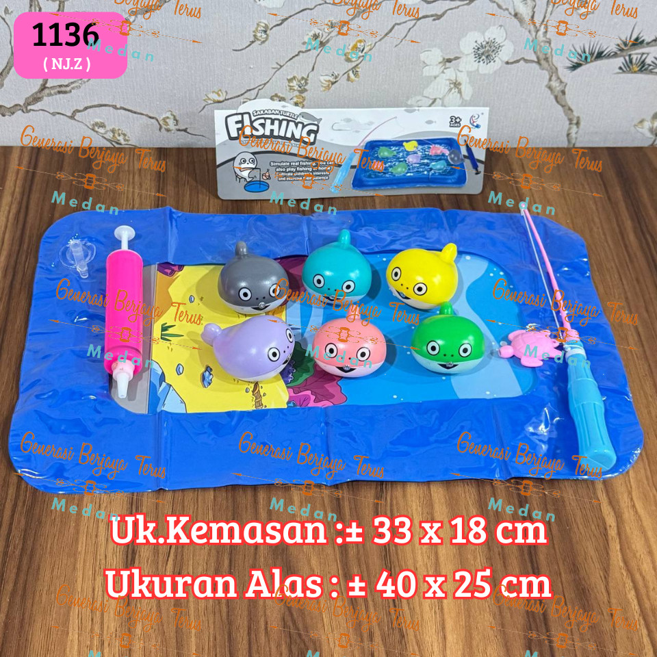 Mainan Pancing Ikan Baby Shark / Mainan Edukasi Pancingan / Mainan Baby Shark / Mainan Montessori