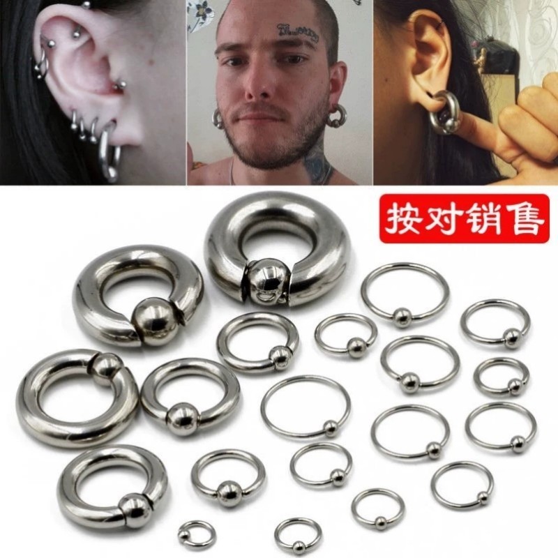 Piercing Ear Plug Bandul Stainles Stell / Pemberat Piercing / Captive Plug Piercing