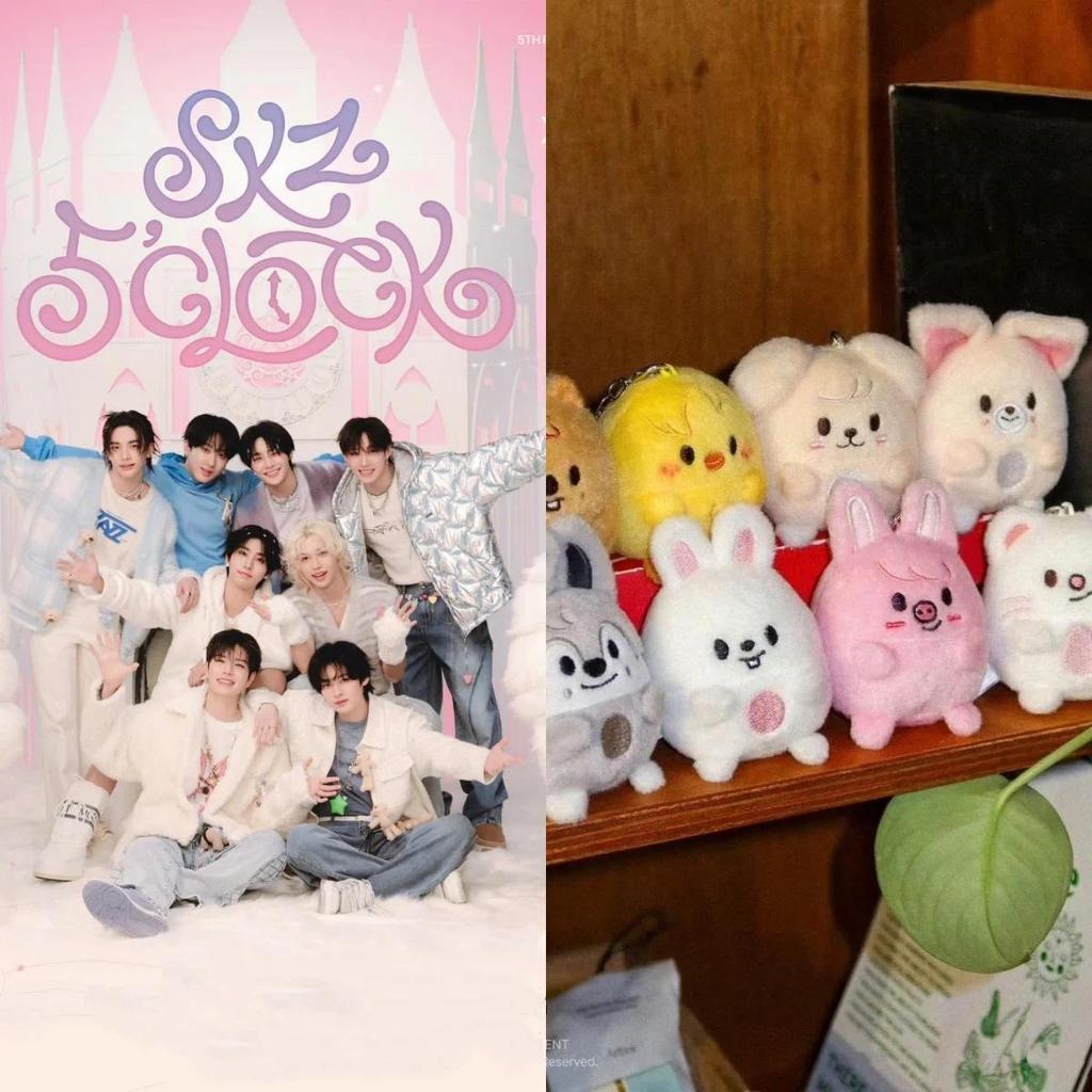 Kpop Hot Boys Group Mini SKZOO Doll Hyunjin Felix LeeKnow Cartoon Plush Chubby Doll Han BangChan I.N