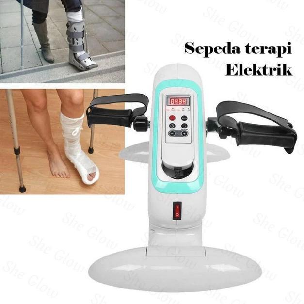 Sepeda Terapi Elektrik Alat Terapi Stroke Manula Fisioterapi Tangan & Kaki
