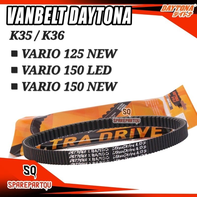VANBELT VARIO 125 VARIO 150 New LED Keyless DAYTONA RACING K35 K36 Fanbelt VBELT BELT ONLY 5042 .