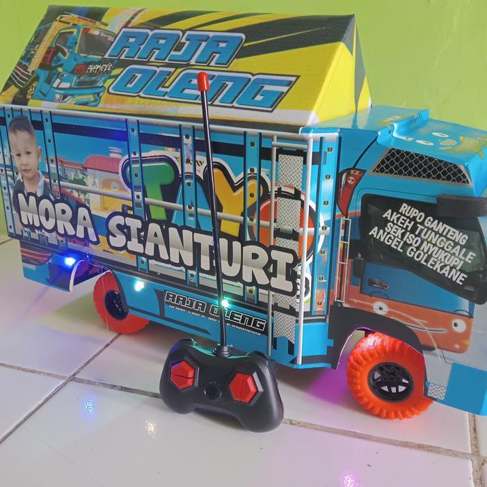 miniatur truck oleng remot jumbo - rc plus telolet