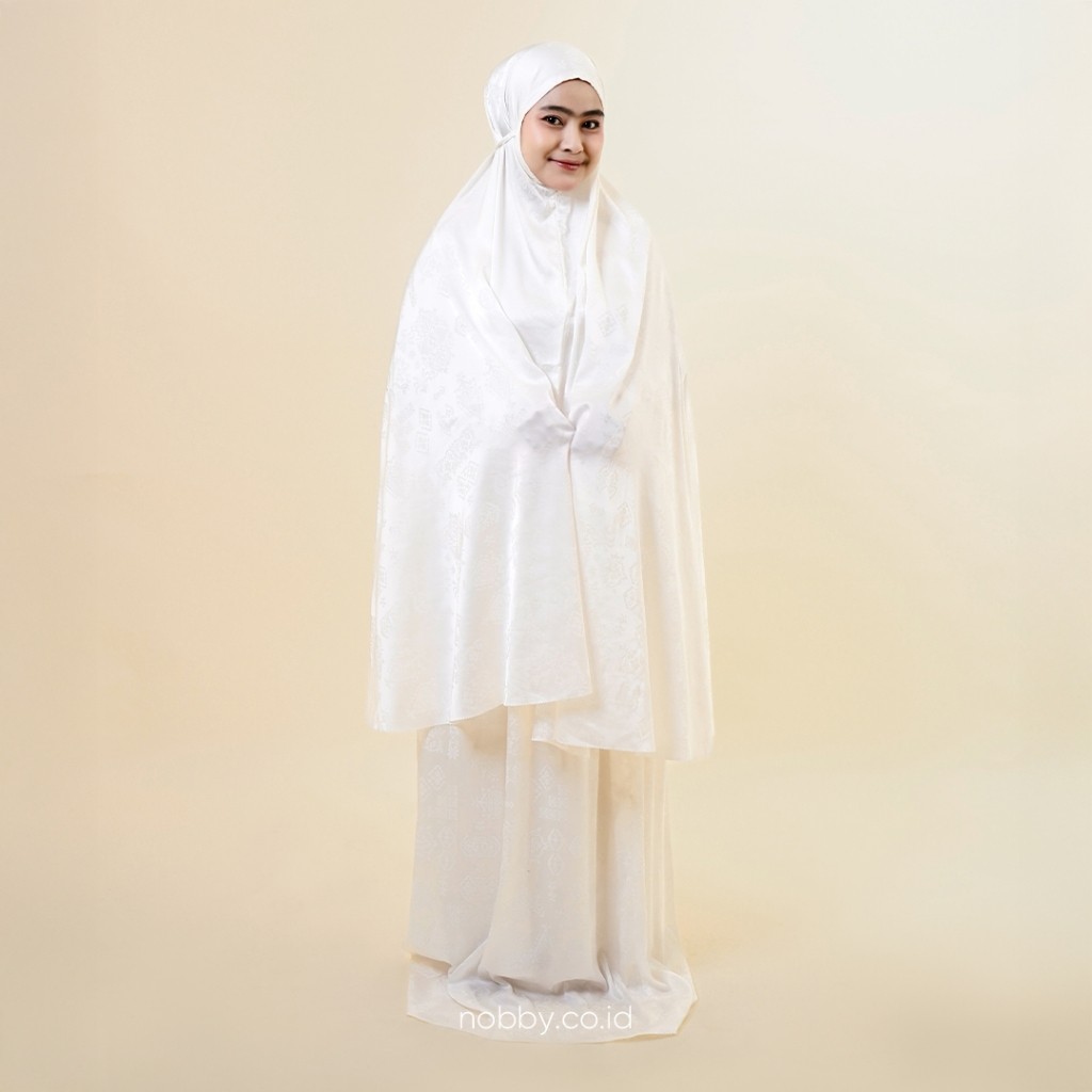 Flash Sale Nobby Syami Mukena Polos Dewasa Bahan Marry Silk Jacquard COD