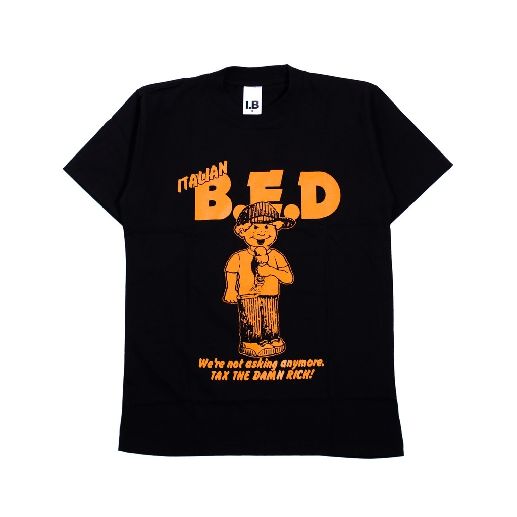 HOT Tshirt ITALIAN BED - DAMN RICH (black) Kaos Pria dan Wanita