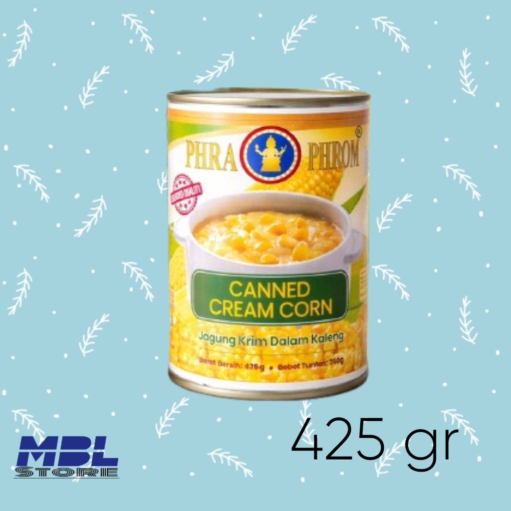 Cream corn kaleng phra phrom 425 gr