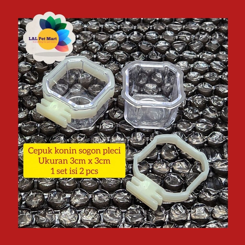 CP57 Cepuk nextar set wadah cangkir makan minum kroto burung konin sogon pleci elite song