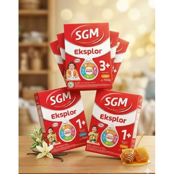 SGM Eksplor 1+ 3+ Kemasan Kecil 150gr Susu Bubuk Pilihan Ibu Pintar