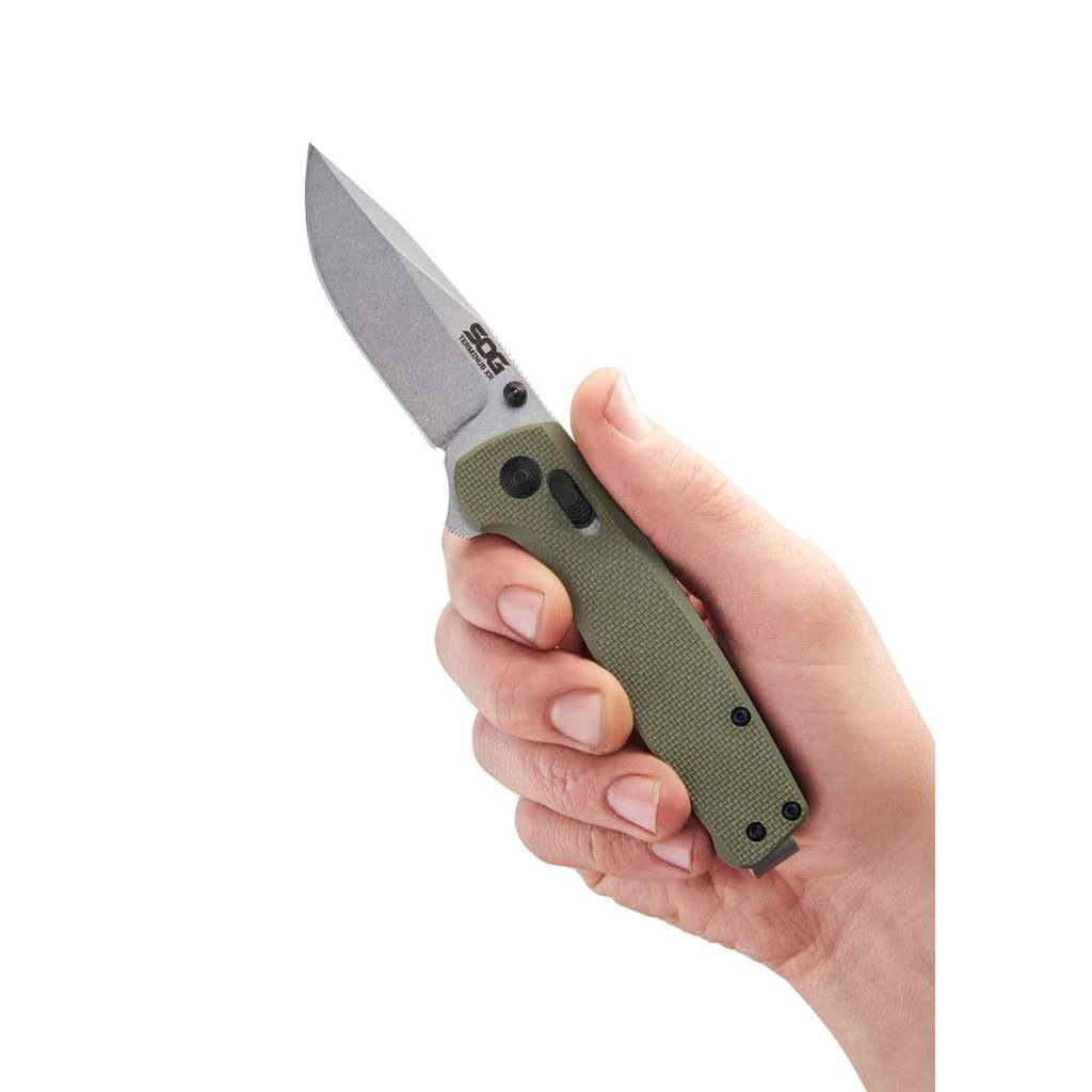 Pisau Lipat Sog Terminus XR Folding saku EDC Pocket Knife Stainless pisau stainless steel Survival T
