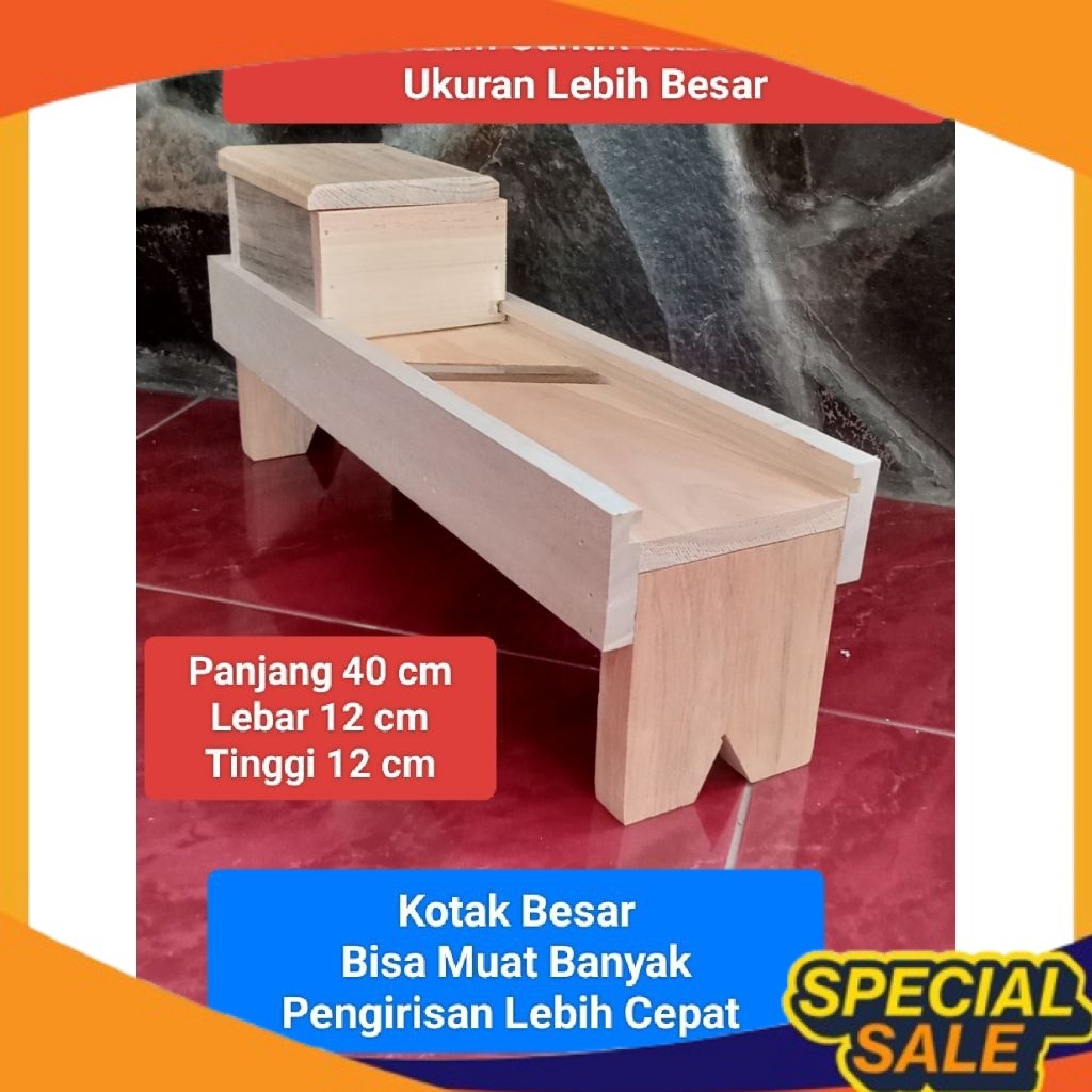 Pengiris bawang JATI BELANDA Ukuran BESAR/ Irisan bawang merah/Pengiris serbaguna PALING LARIS 
