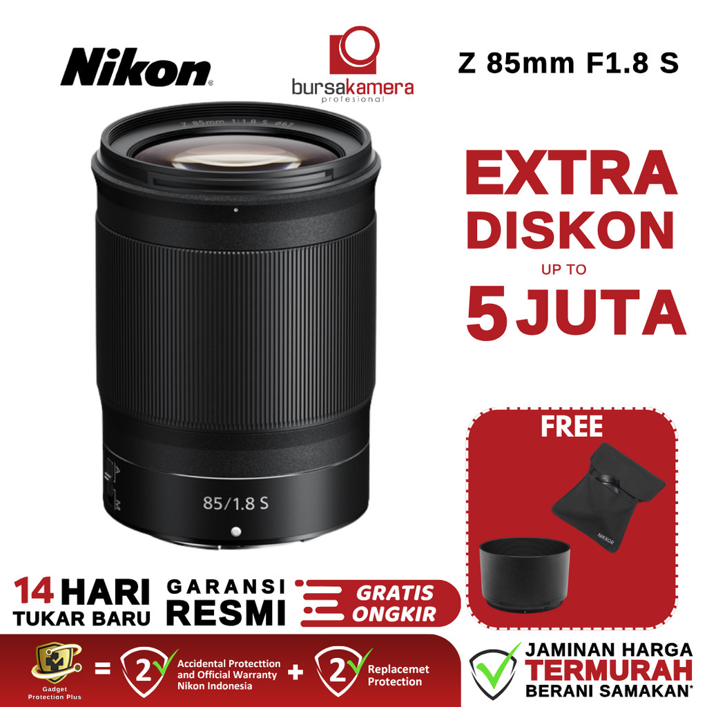 Nikon NIKKOR Z 85mm f1.8 S Nikon Z85mm F1.8 Z 85mm F/1.8 GARANSI RESMI