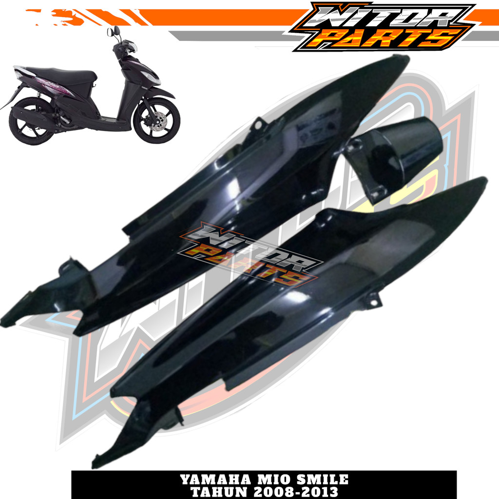 WITOR - Cover Body Belakang Yamaha Mio Sporty Mio Smile Hitam / Body Belakang Kanan Kiri Mio Smile H