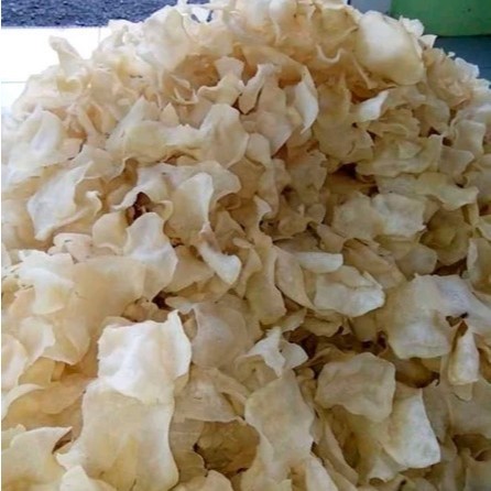 Keripik Gadung Mentah 1Kg | Kerupuk Gadung Blitar Tipis | Opak Gadung Gurih Renyah Siap Goreng