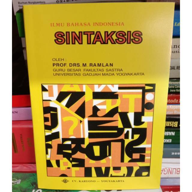 SINTAKSIS ilmu bahasa indonesia Ramlan