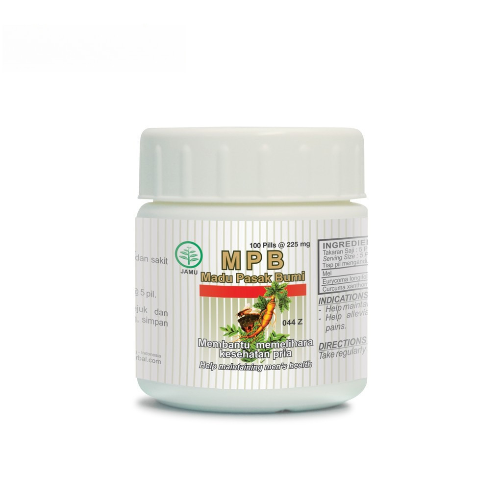 MPB Madu Pasak Bumi 100 PIL Obat Stamina Pria Herbal - Suplemen Vitalitas Laki Laki Ampuh - Penambah