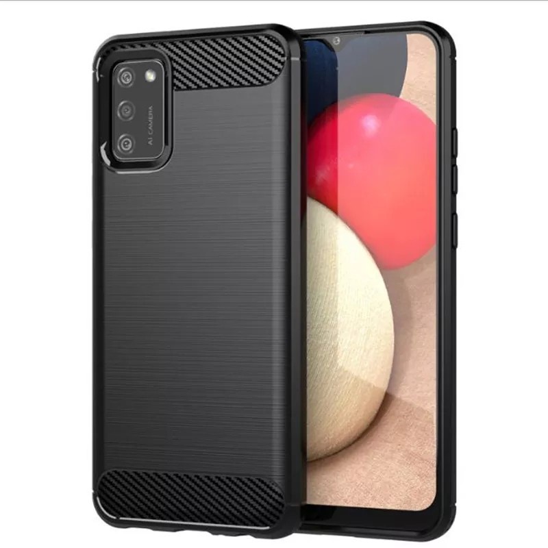 CASE SAMSUNG A02S SLIM ARMOR RUGGED CARBON CASE