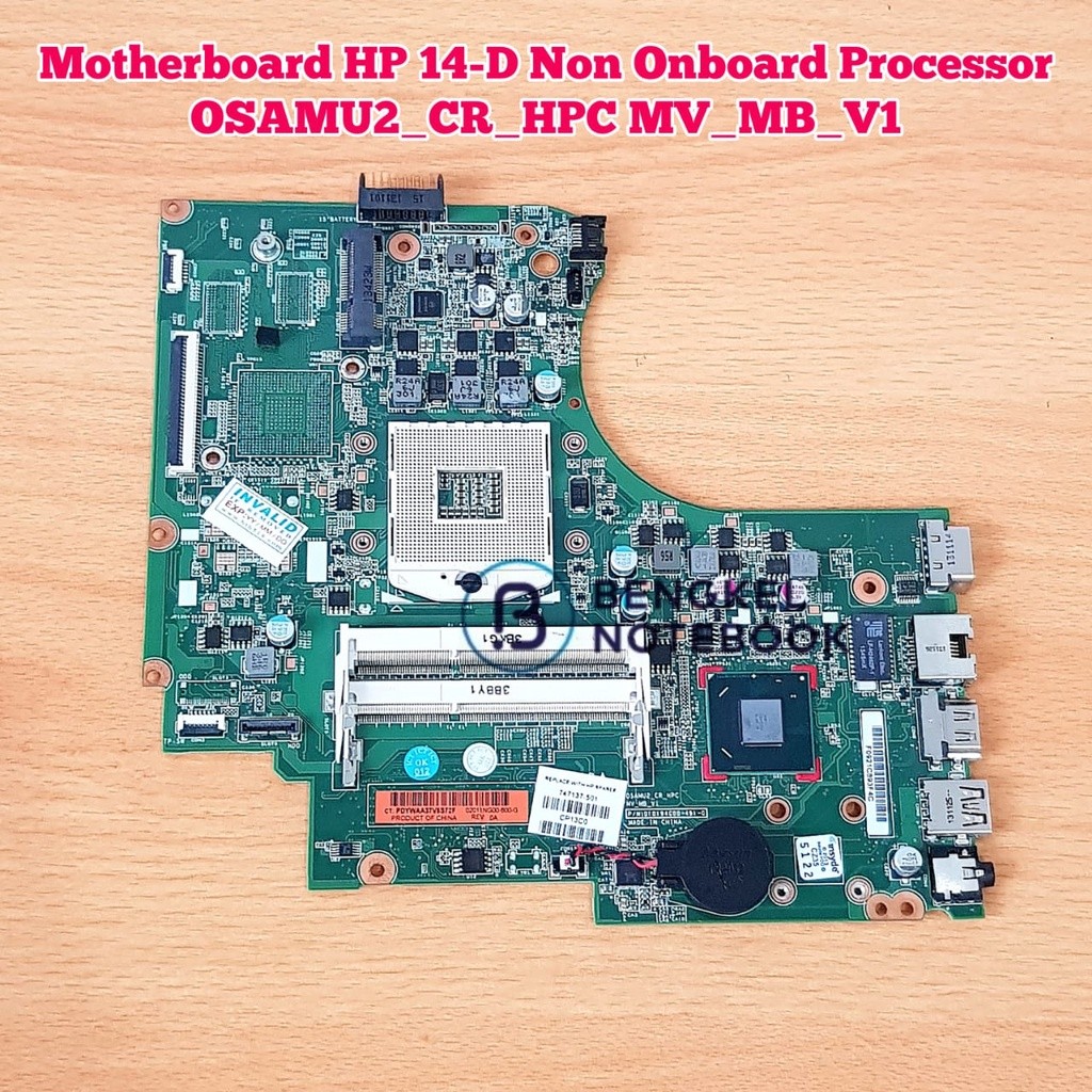 Motherboard HP 14-D HP 240 250 G2 Non Onboard Processor OSAMU2_CR_HPC MV_MB_V1