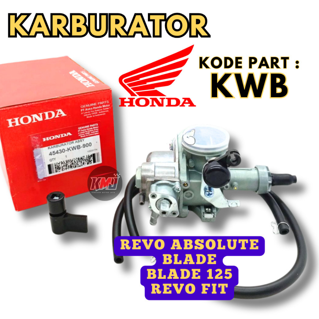 16100-KWB-922 Karburator Original KWB Motor Honda Revo Absolute Blade 125 Revo Fit Ori