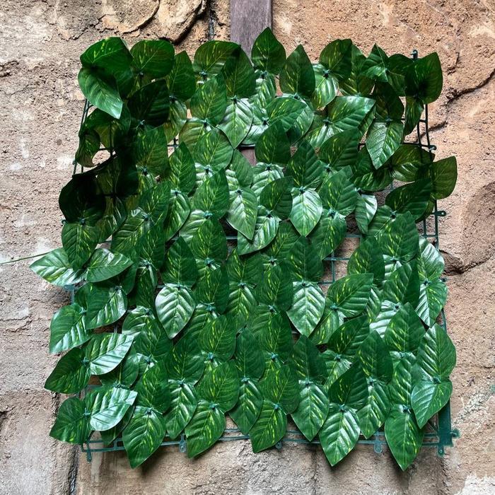 DijualDaun Anggur Dinding 1-3m Rambat Roll Rumput Pagar Tanaman Plastik Ivy - 100x100(Srgdng)