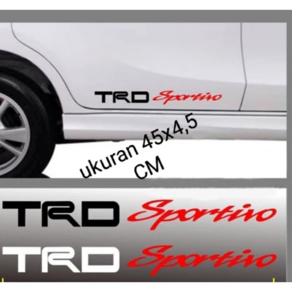 sticker mobil trd sportivo stiker variasi mobil cutting keren