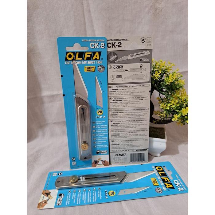 OLFA CK-2 Pisau Cutter Tanaman Stainless Steel Craft Knife - Kuning, Standar