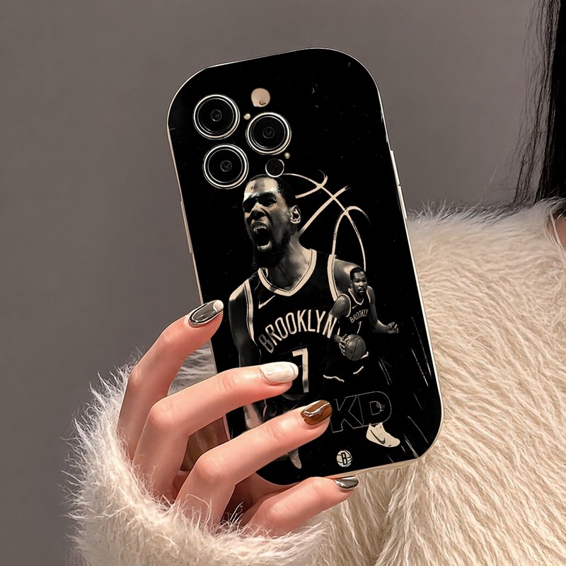 Casing iPhone Redmi Pemain Basket Kevin Durant Untuk iPhone 16 15 14 13 12 11 Mini Pro E MAX Untuk R