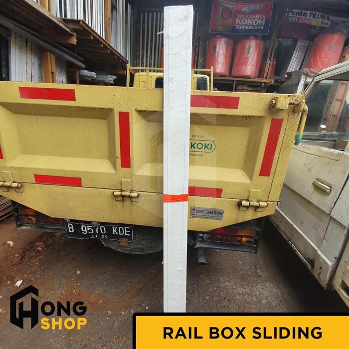 toko yndtks Rail Box Penutup Rel Pintu Sliding SPLUS bahan WPC 180cm - White TERLARIS