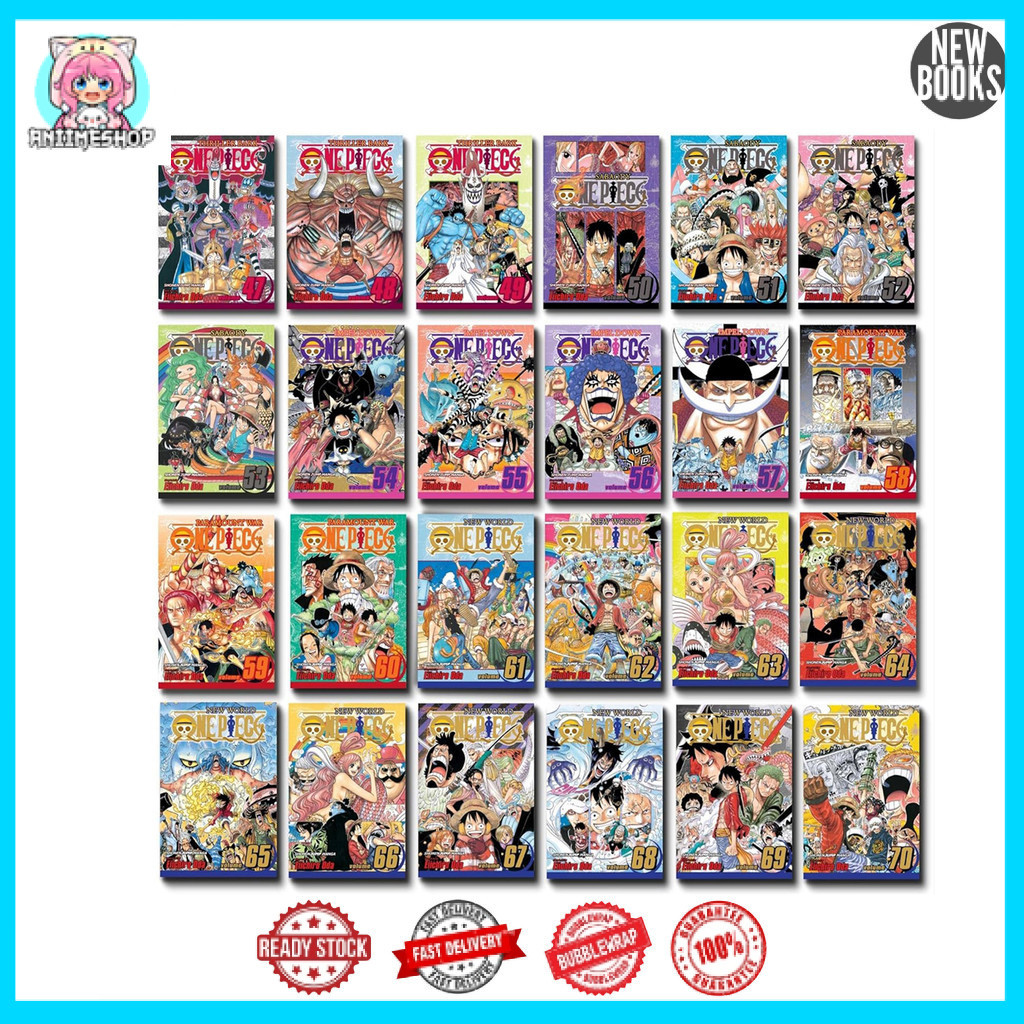 One Piece manga, Vol.1-100 (English Version)