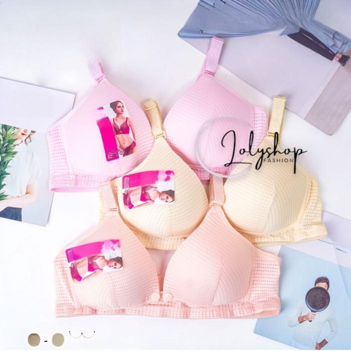 Bra Bh Menyusui Tanpa Kawat / BhMaternity Bra G411 Polini - 36