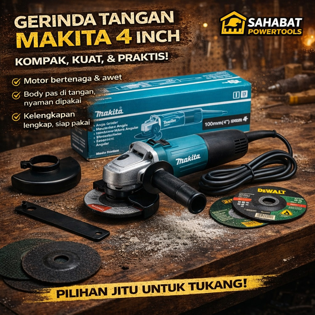 HEMAT MESIN GURINDA + FULL MATA KERAMIK MAKITA MESIN GURINDA GERINDA LISTRIK SELEPAN MESIN SELEP MAT