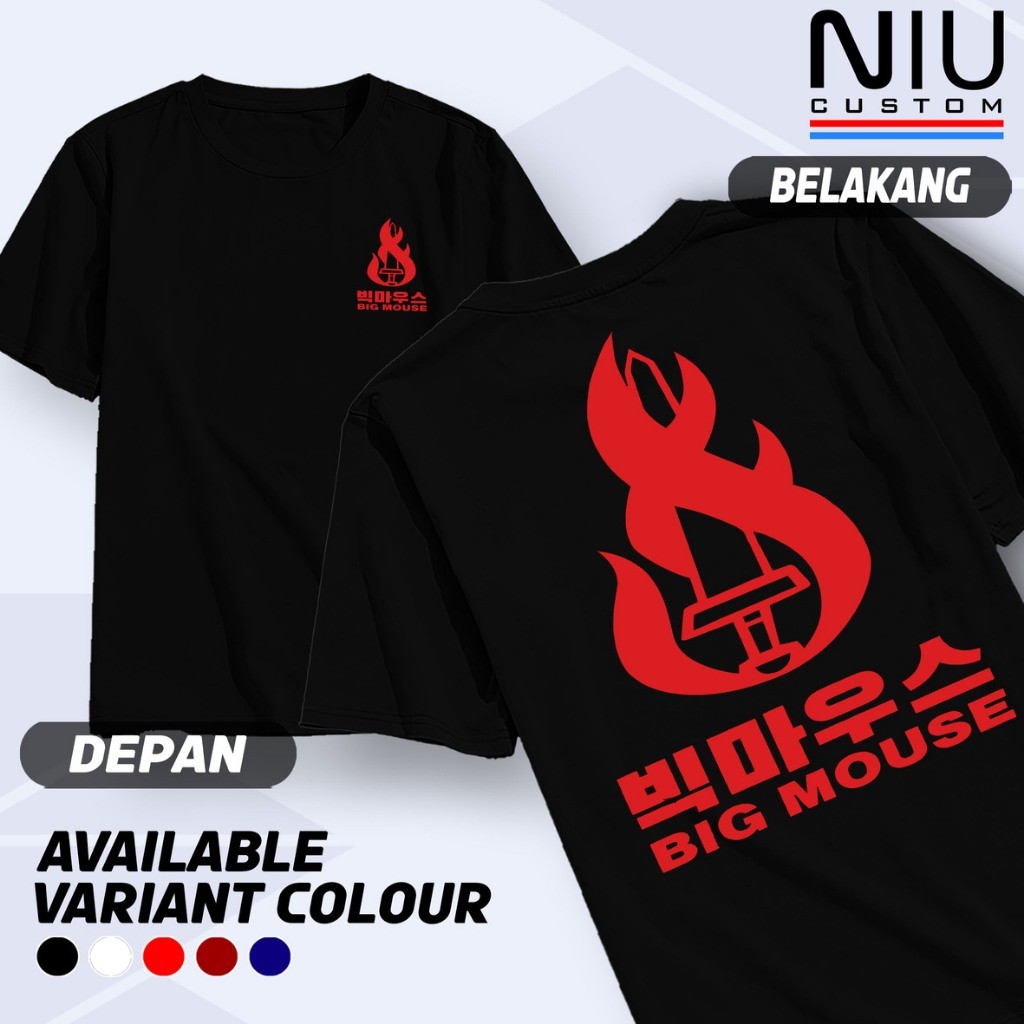 Kaos Big Mouse Drakor Tshirt Drama Korea Baju Distro Keren Murah Bahan Adem Premium Tshirt