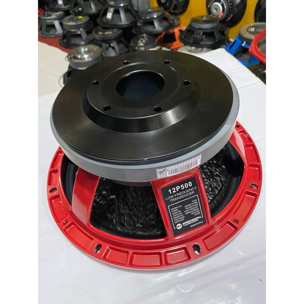speaker RCF12P500 Merah | speaker 12 inch Subwoofer Merah original grade A