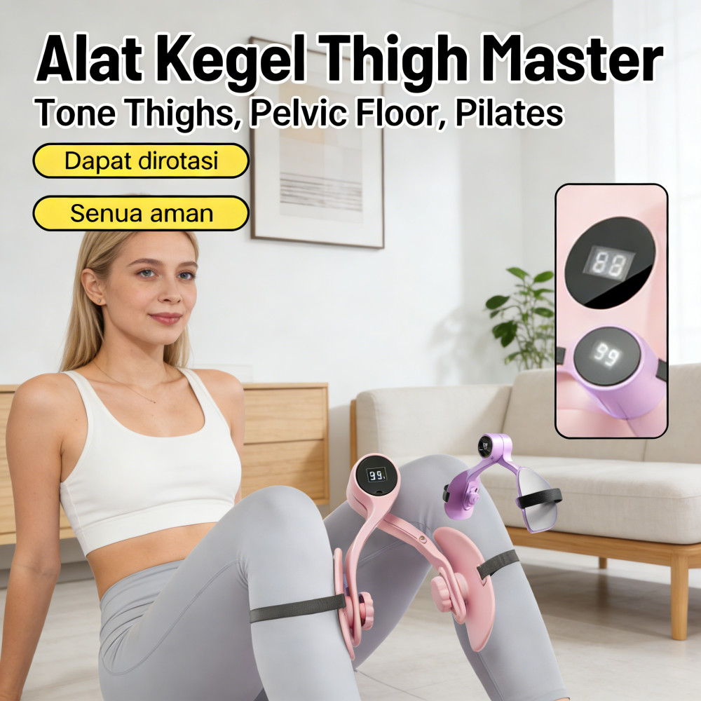 Hip Trainer Alat Fitness Mengencangkan Alat Senam Kegel Thigh Master/alat Pengecil Paha/pilates Alat