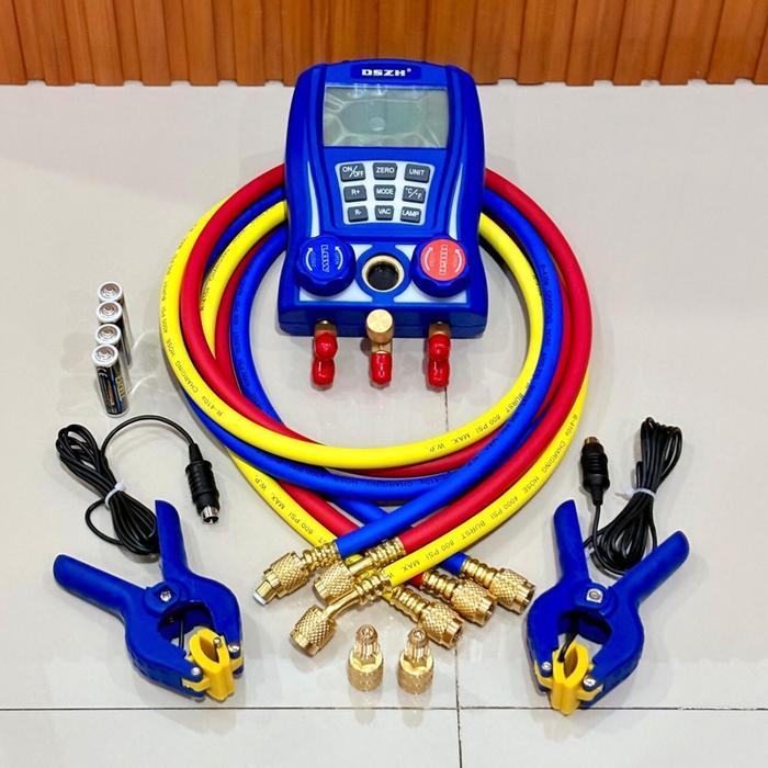 DIGITAL TESTING MANIFOLD VACUUM DAN FREON DSZH WK-6889 ORIGINAL