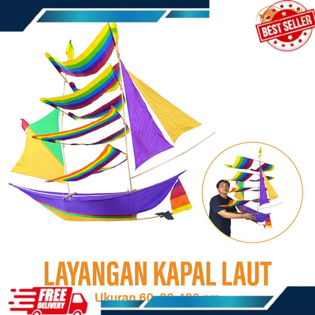 LAYANGAN KAPAL LAUT - LAYANGAN PERAHU - LAYANGAN KAPAL - LAYANG LAYANG KAPAL - LAYANGAN LIPAT - 3 DI