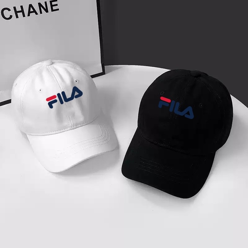 Topi Distro AllNewFila Baseball Unisex Katun Jogging Original Hat Casual Distro Fashion Pria Wanita 