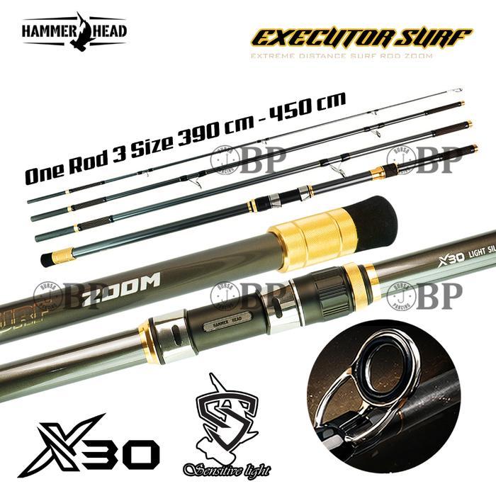 HAMMER HEAD Joran Pancing Surf Casting EXECUTOR SURF 390cm 420cm 450cm X30 Carbon Zoom Premium Alumi