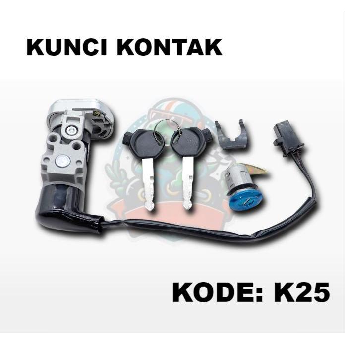Kunci Kontak Set K25 Keyset Beat Karbu Beat FI Beat Pop Beat ESP Kunci Motor 1 Set Key Set Konci Mot