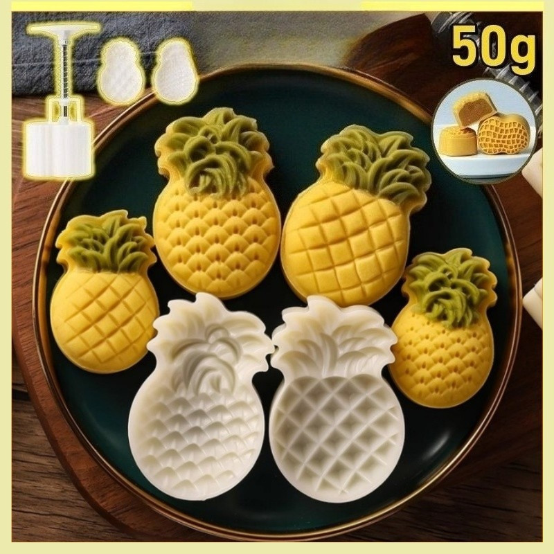 COZIY  50g CETAKAN KUE Cetakan Nastar Cetakan Kue Bulan Kue Nanas Cetakan Nastar Bentuk Nanas
