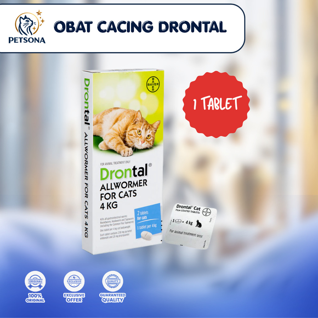 Drontal Cat Original Obat Cacing Kucing