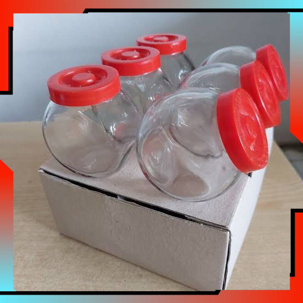 Toples TP7/ Toples jadul tutup warna/ Toples cendol miring 2000ml kedaung
