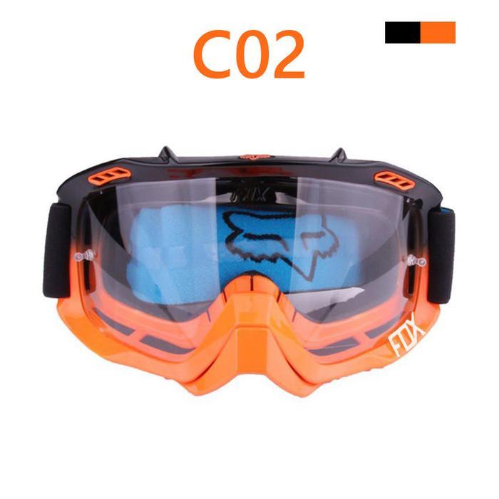 Promo BEAUTY KENDARI FOX Kacamata Motor Motocross UV Goggle Mirror Kacamata Hitam FOX Motocross Trai