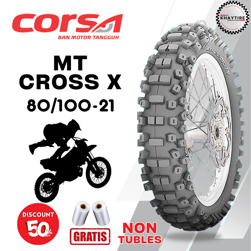 Ban Motor TRAIL CORSA MT CROSS R 80/100 Ring 21 Non Tubeless