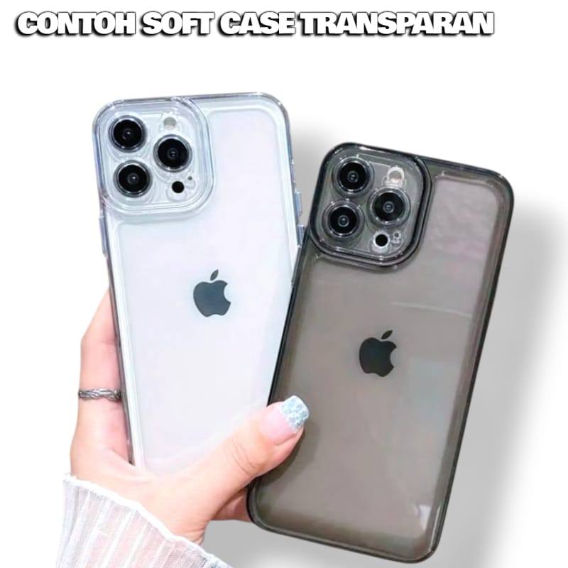 SOFT CASE CLEAR BLACK DAN BENING UNTUK HP IPHONE 6 6G 6S 6PLUS 6GPLUS 6SPLUS 7 7PLUS 8PLUS X XS XR X