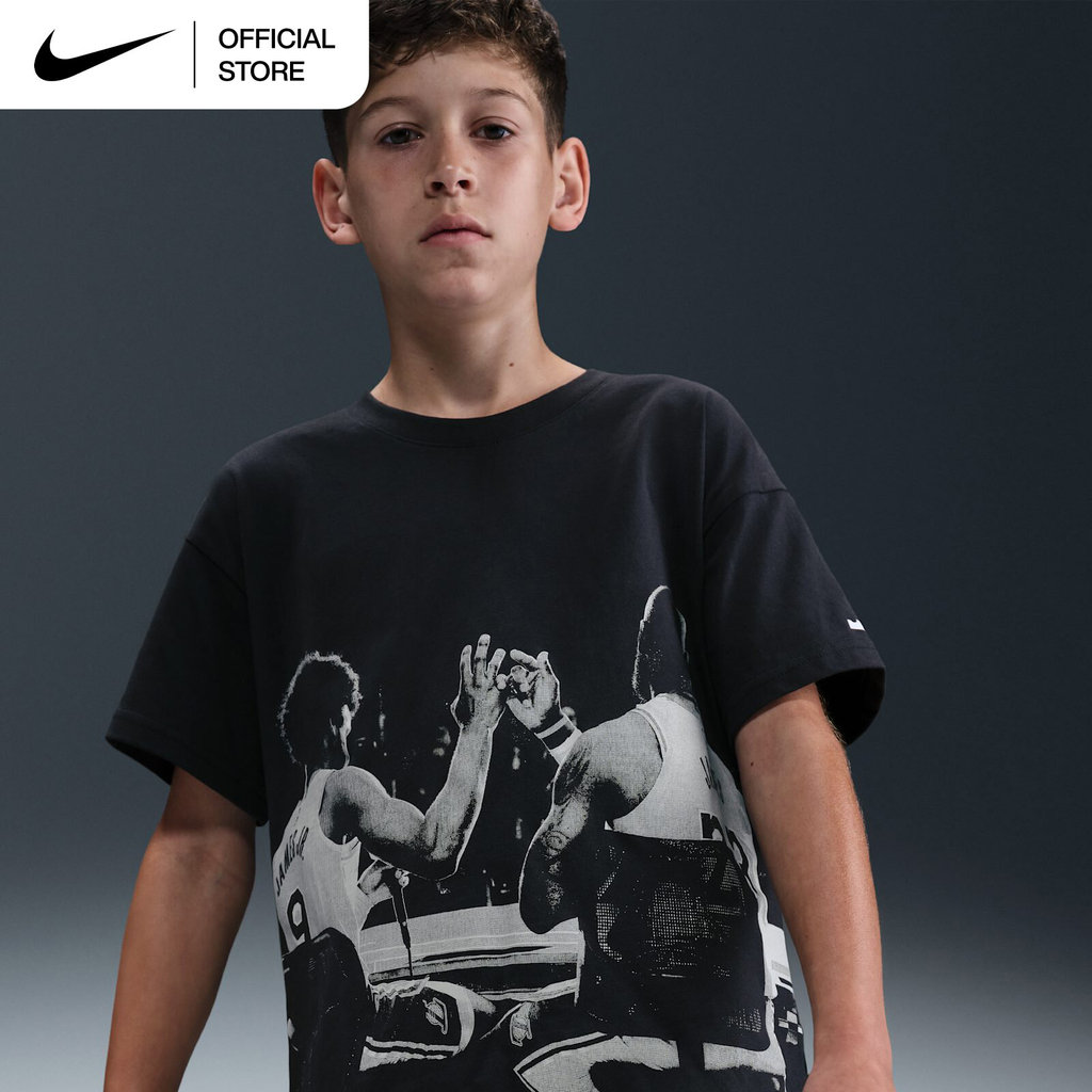Nike Older Kids' LeBron James 'Chosen One' Max90 T-Shirt - Off-Noir [IM6657-045]