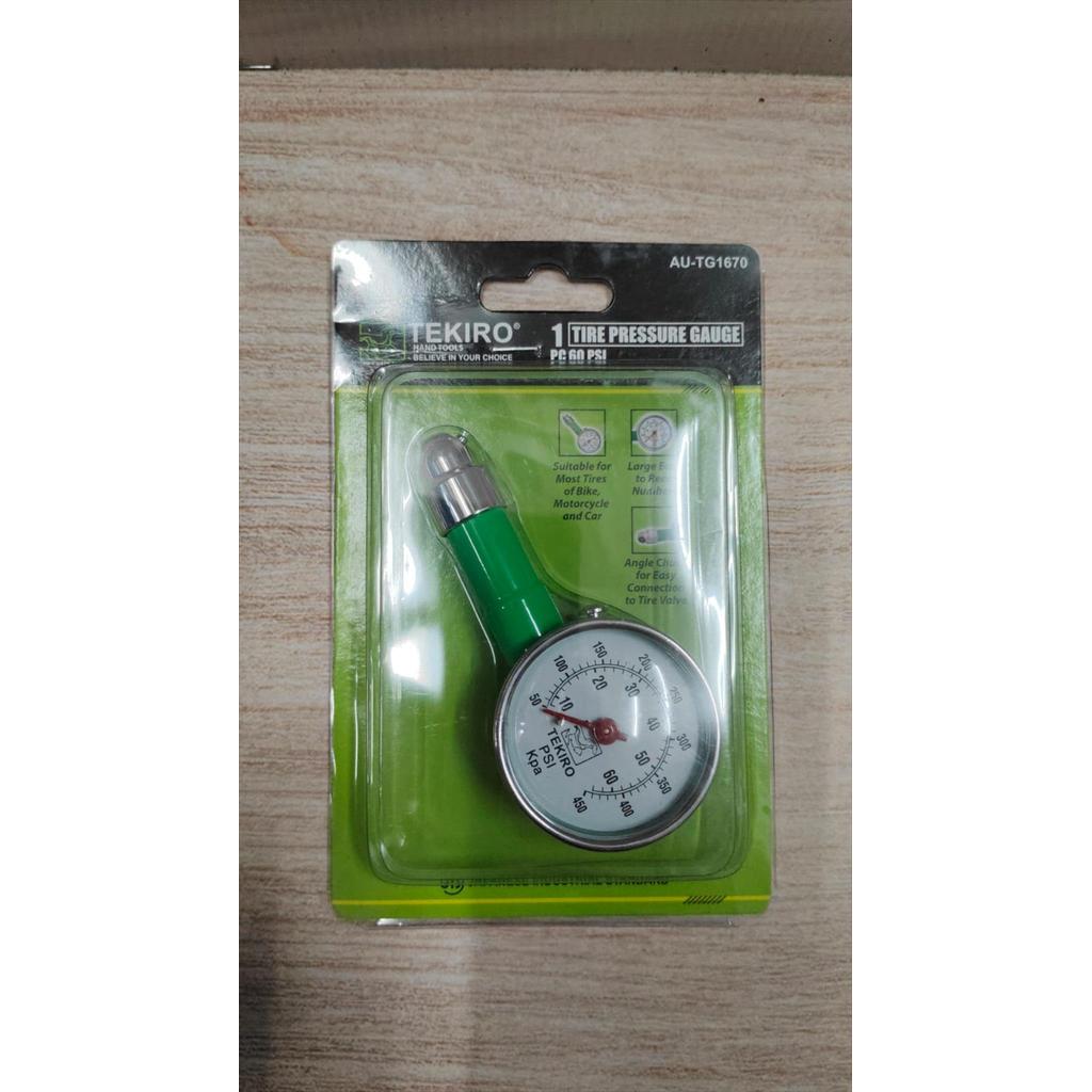 Alat Ukur Tekanan Angin Ban Mobil Motor 60PSI Tekiro