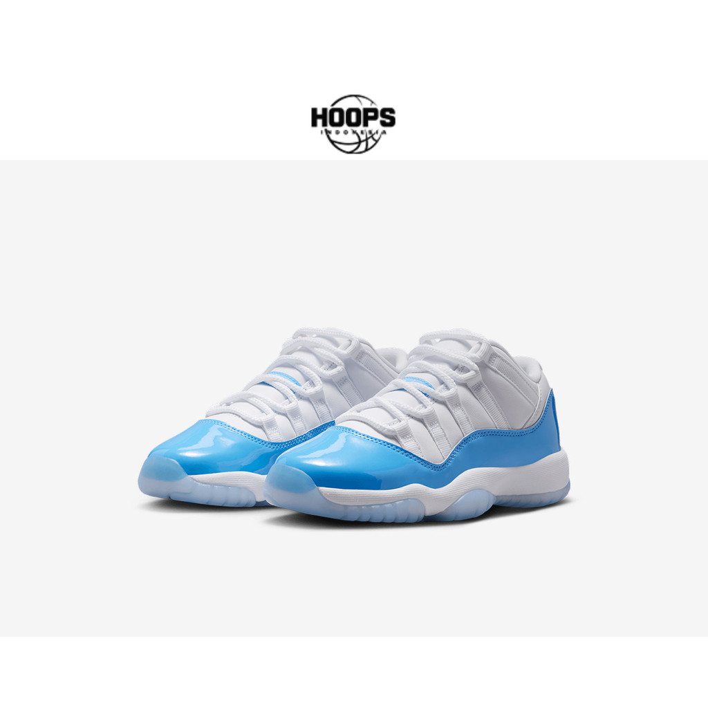 Sepatu Basket Anak Nike Jordan 11 Retro Low Grade School University Blue FV5121-100