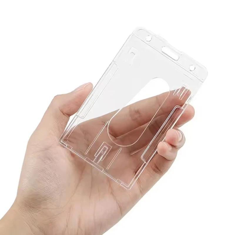 1/5Pcs Badge Reel Clip Cret Card Cover Bus Card Cover Case Retractable Badge Holder Badge Clip Heavy